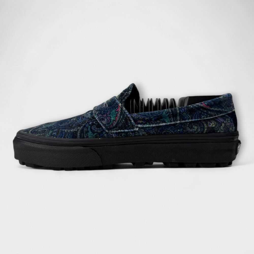 Vans Style 53 Velvet Paisley Blue Slip On Creeper Womens 8 Mens 6.5 NWOB - Picture 2 of 12
